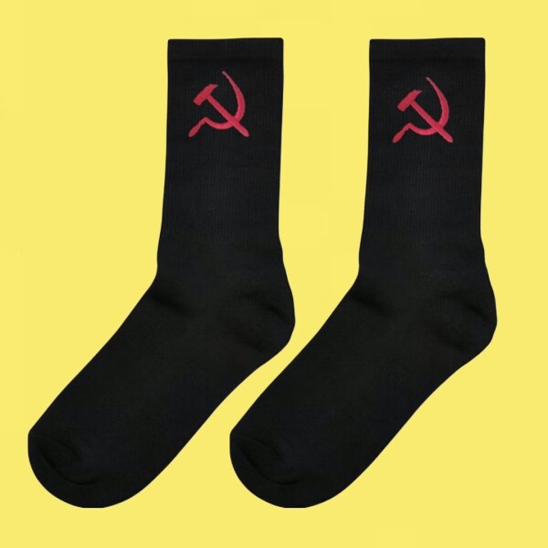 Hammer&Sichel Socken schwarz (bestickt)