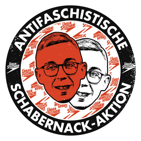 Antifaschistische Schabernack-Aktion Sticker - 25 Stück