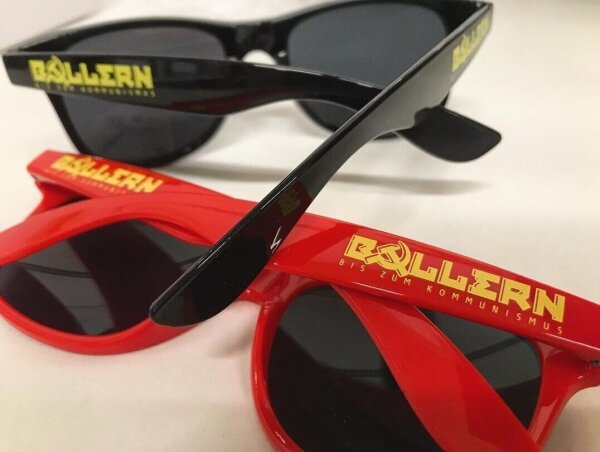 Ballern bis zum Kommunismus Sonnenbrille + gratis Brillenband